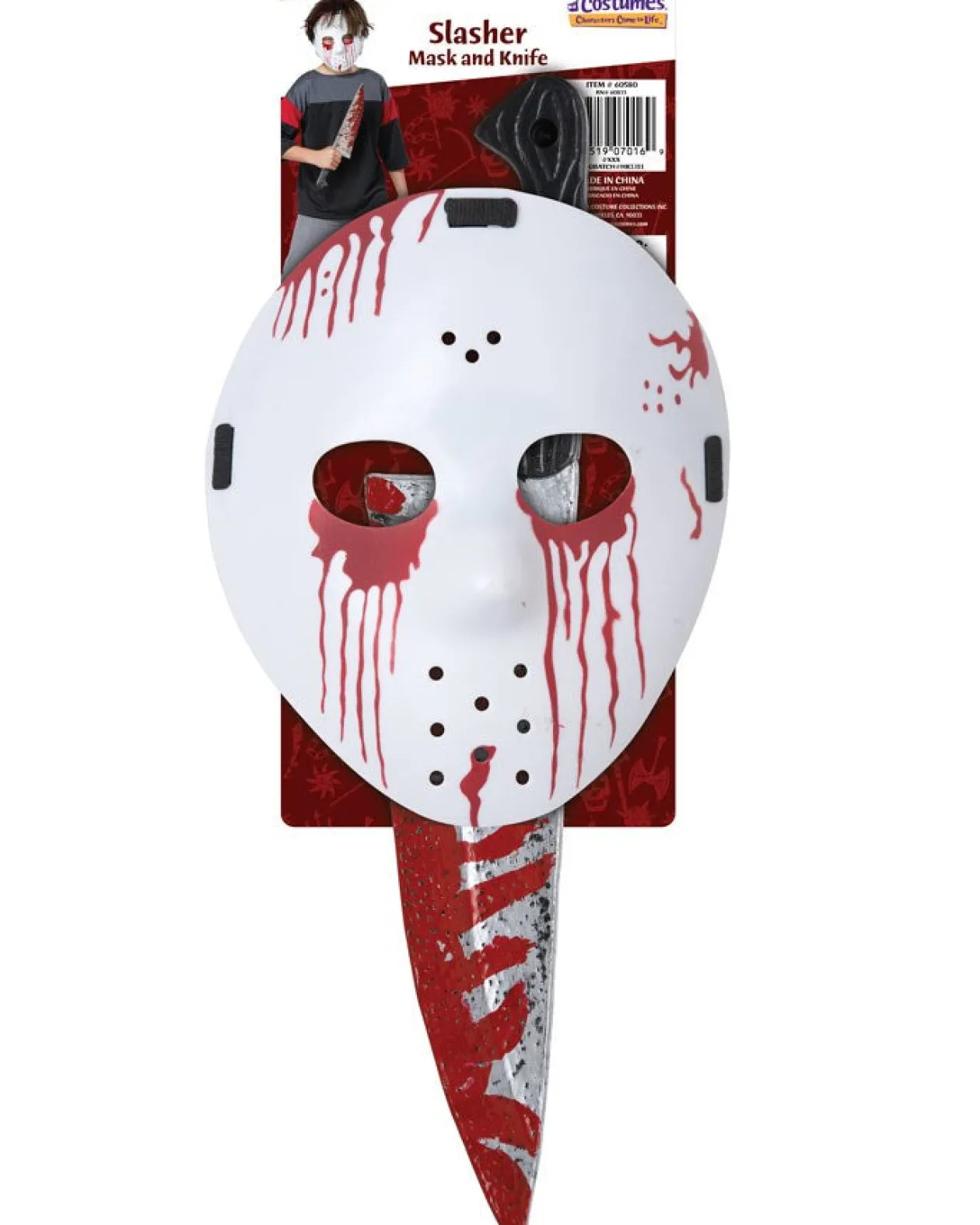 California Costumes Slasher Hockey Mask And Knife Best