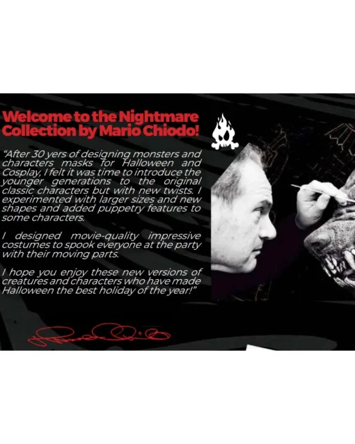 Ghoulish Productions Smoulder The Black Dragon Premium Puppet Mask Clearance
