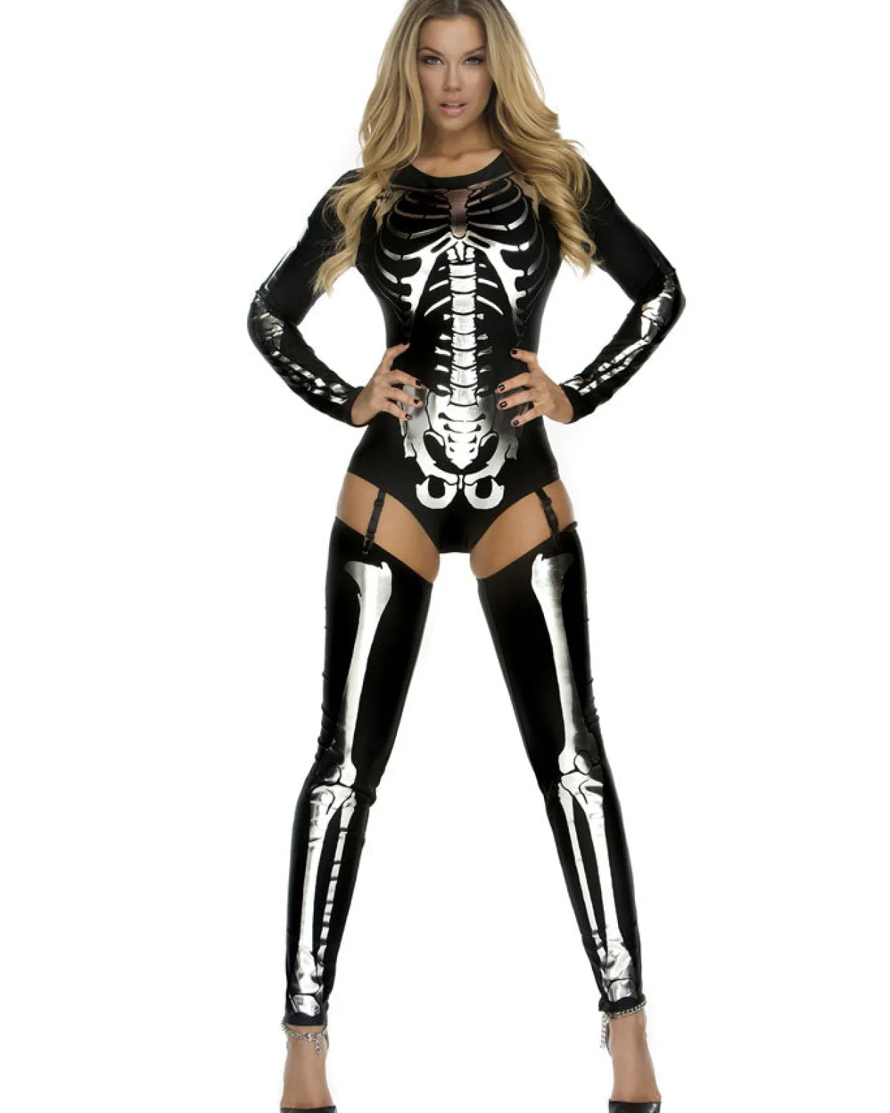 Forplay Snazzy Skeleton Womens Costume Discount