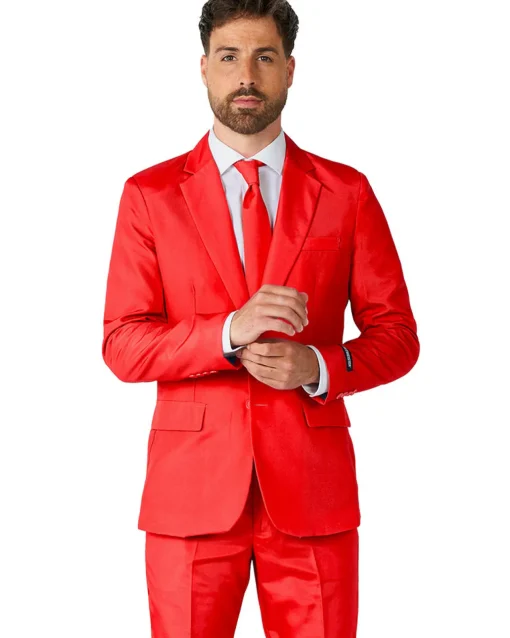 Opposuits Solid Red Suitmeister Hot