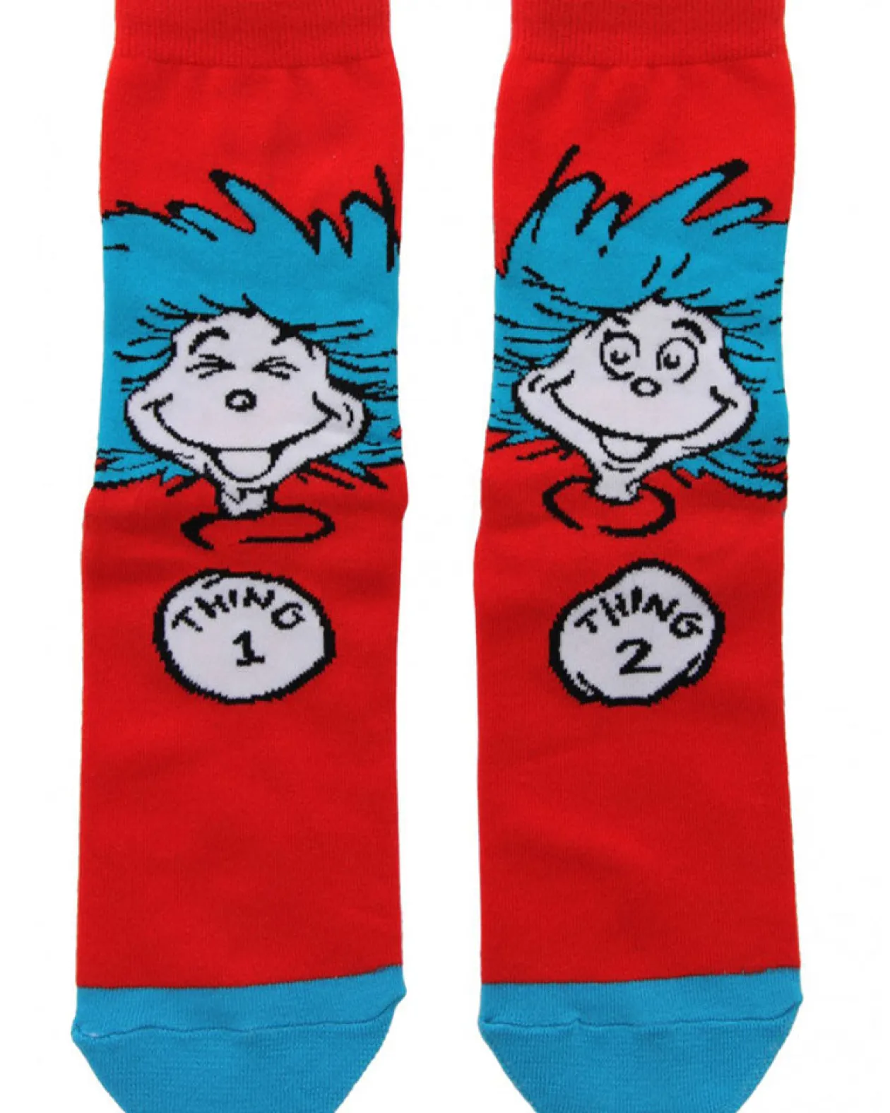 Elope Thing 1 & 2 Costume Crew Socks Hot