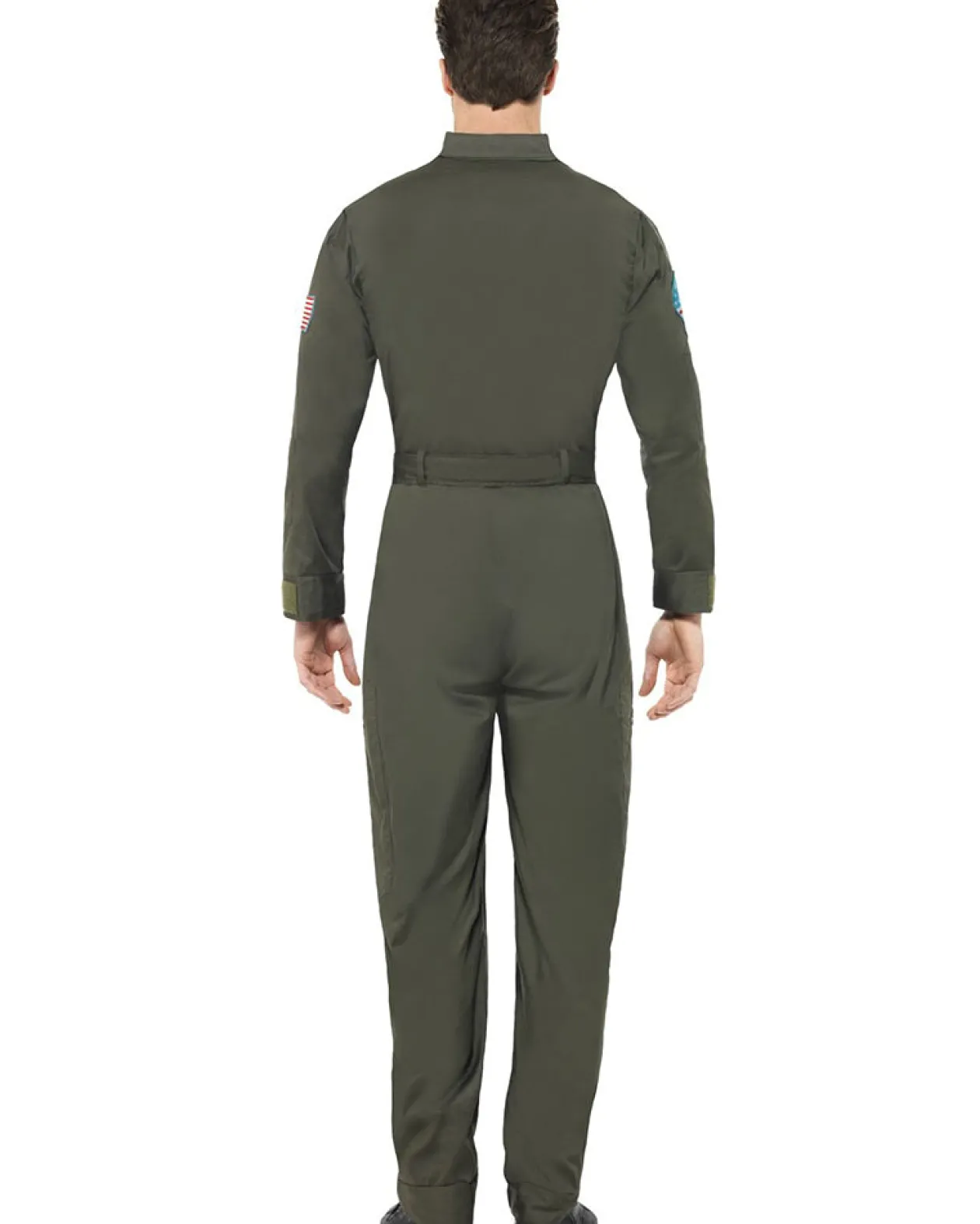 Smiffys Top Gun Jumpsuit Deluxe Mens Costume Best Sale