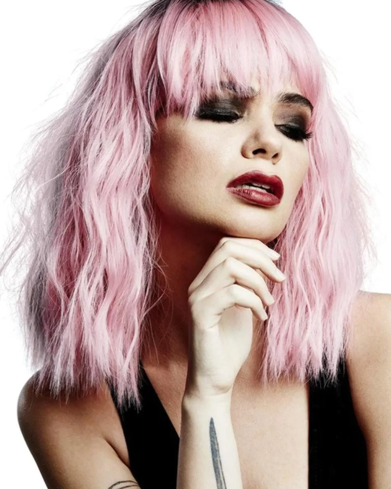 Smiffys Trash Goddess Pink Wig New