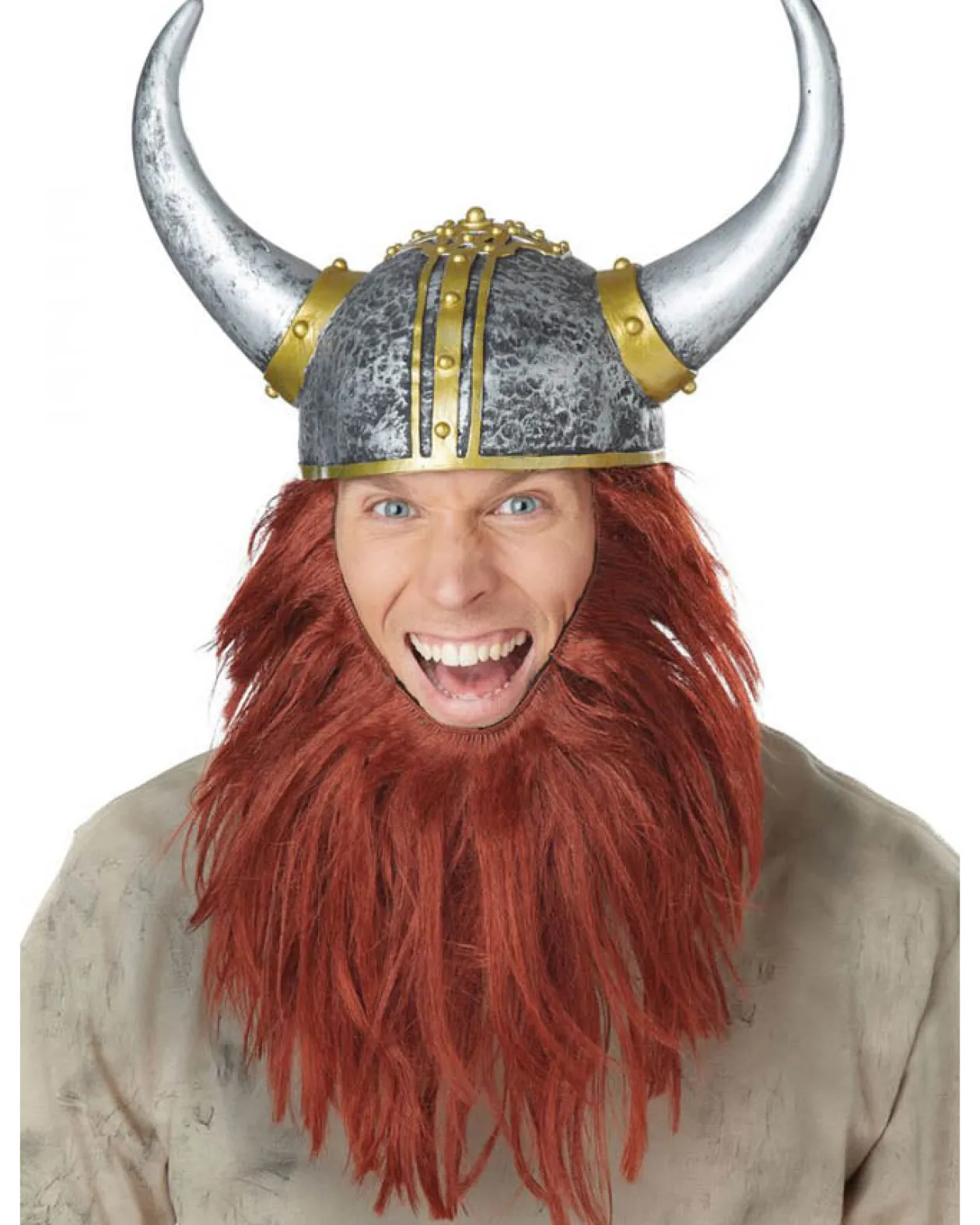 California Costumes Viking Hat And Beard New