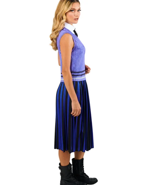 Rubies Wednesday Nevermore Academy Blue Enid Deluxe Womens Costume Hot