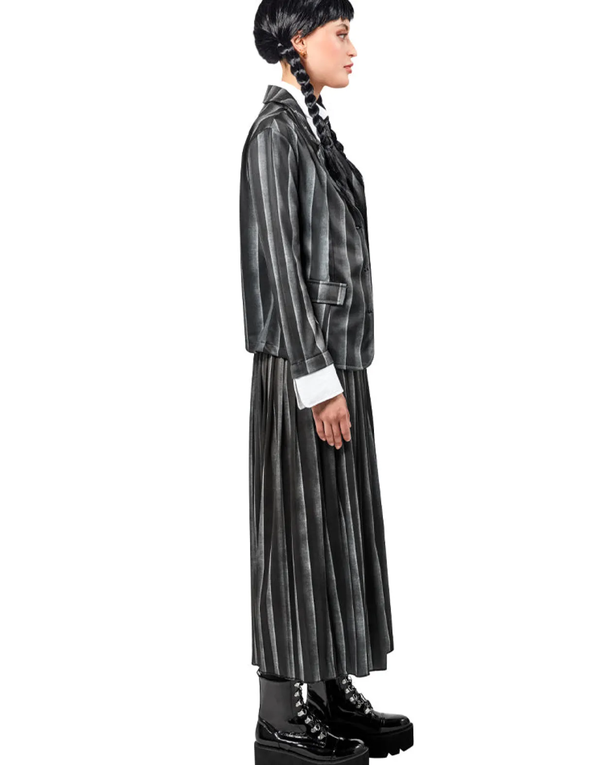 Rubies Wednesday Nevermore Academy Black Wednesday Deluxe Womens Costume Fashion