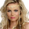 Dreamgirl International White And Gold Shimmer Rhinestone Headpiece Store