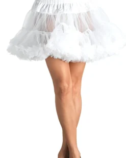 Leg Avenue White Layered Tulle Womens Petticoat Flash Sale