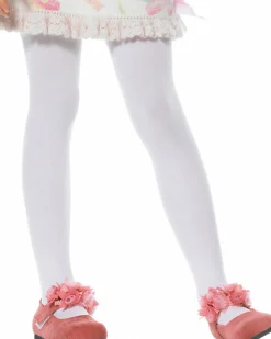 Leg Avenue White Opaque Girls Tights Online