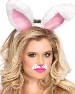 Leg Avenue White Plush Bunny Ears Shop