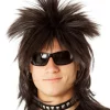 Allaura Wigs and Hair Wild Punk Black Wig Hot
