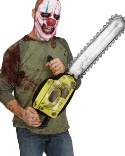 Fun World Yellow Inflatable Chainsaw Prop Fashion