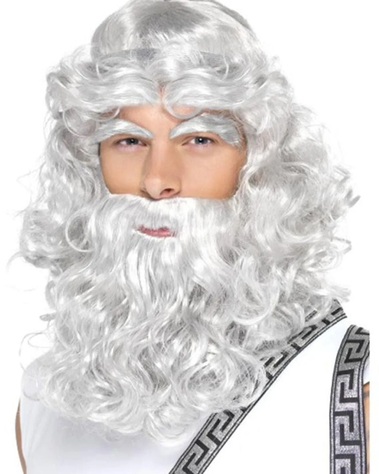 Smiffys Zeus Grey Wig Store